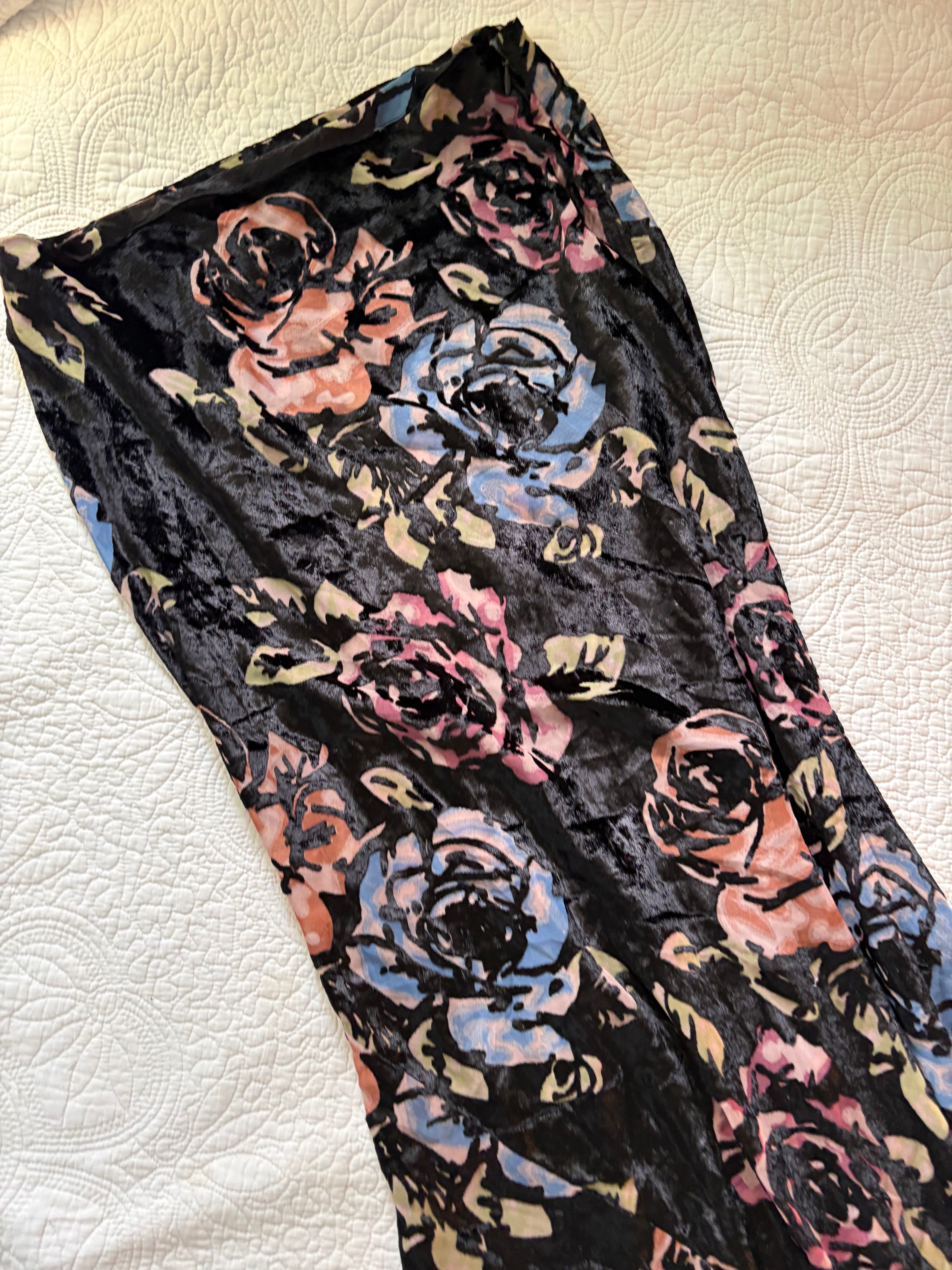 ASOS velvet skirt uk10