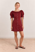 Damson Madder ANKE MINI DRESS RED PEAR