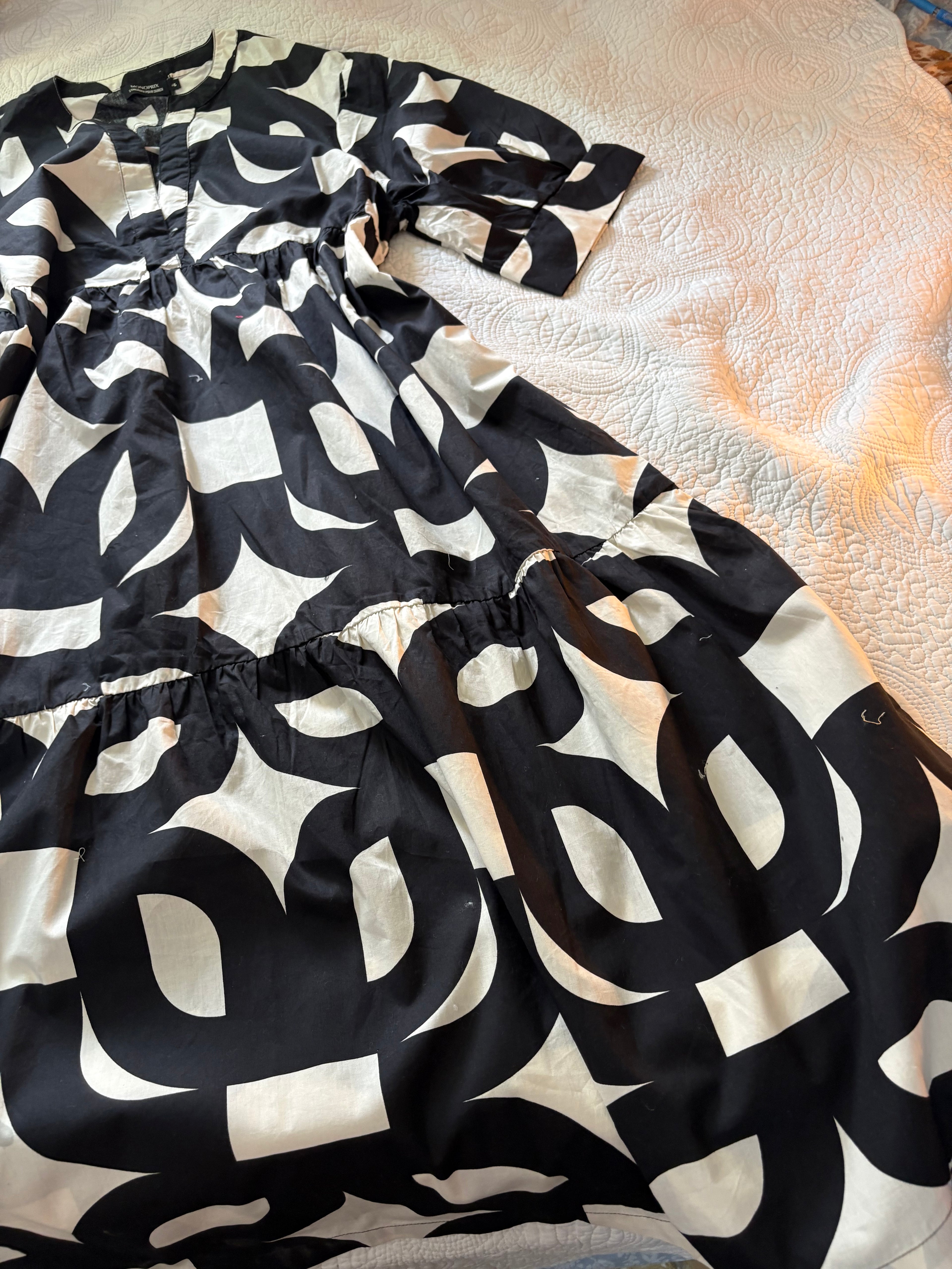 Monoprix robe de jour dress XL