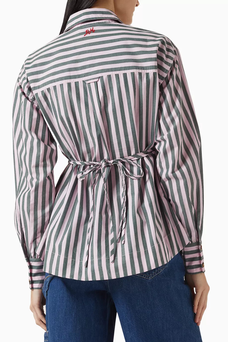Damson Madder Lux Striped Shirt in Cotton