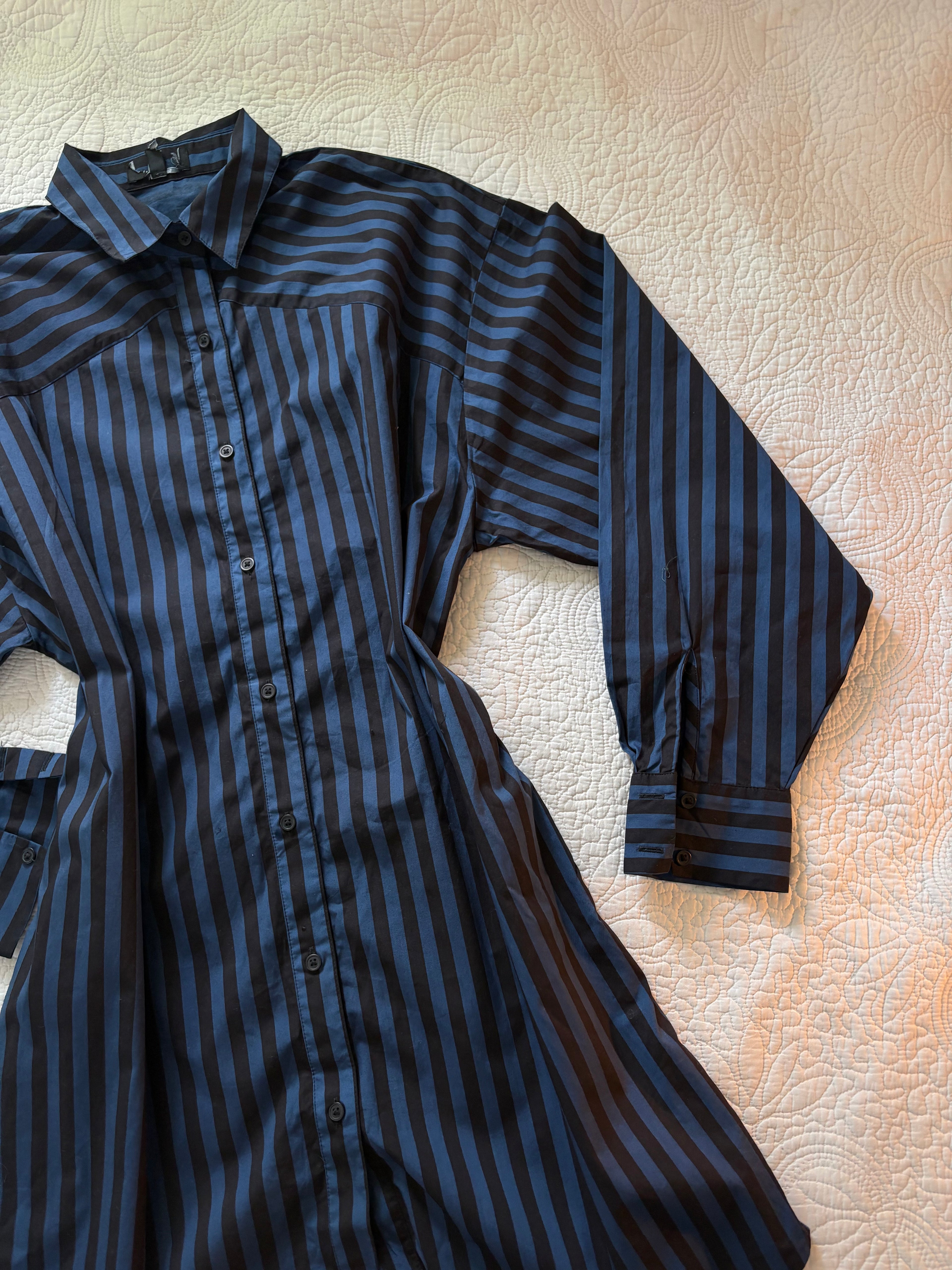 Blue striped mini dress XS/S