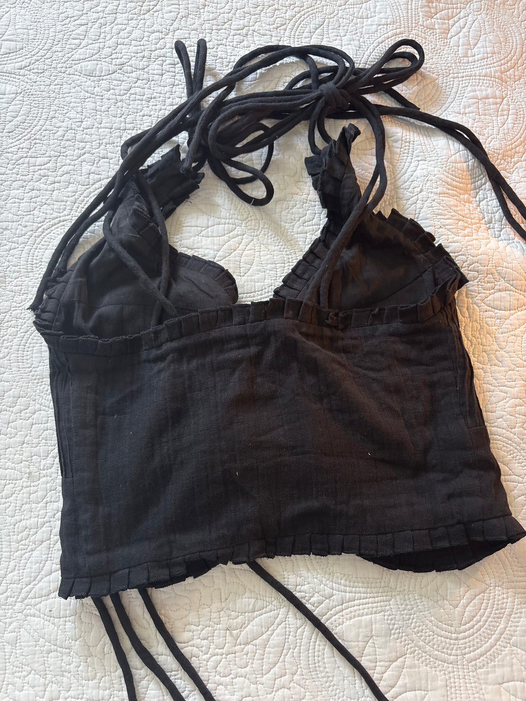 Sands black tie top XS/S
