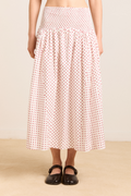 Damson madder Layla skirt white dots
