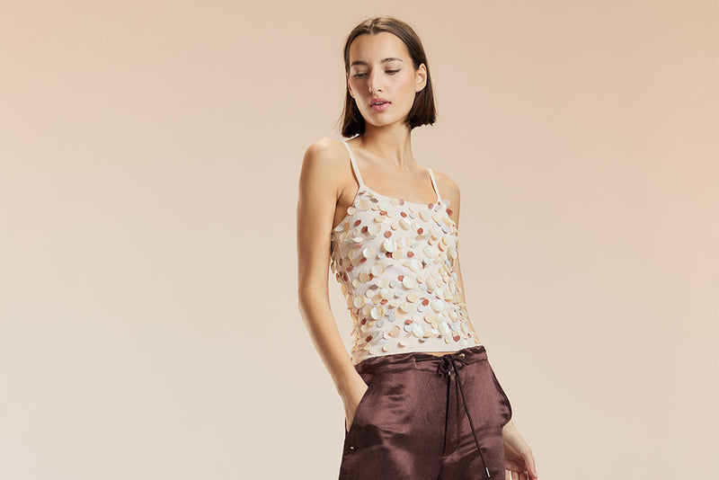 Cynthia Rowley Paola Paillette Cami