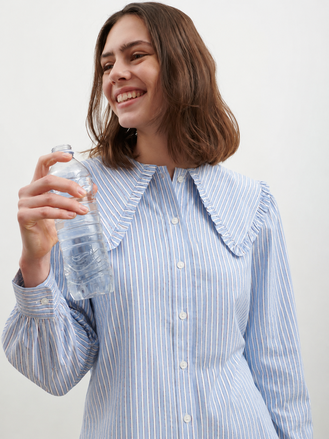 Boii Studios STRIPED BLOUSE XS