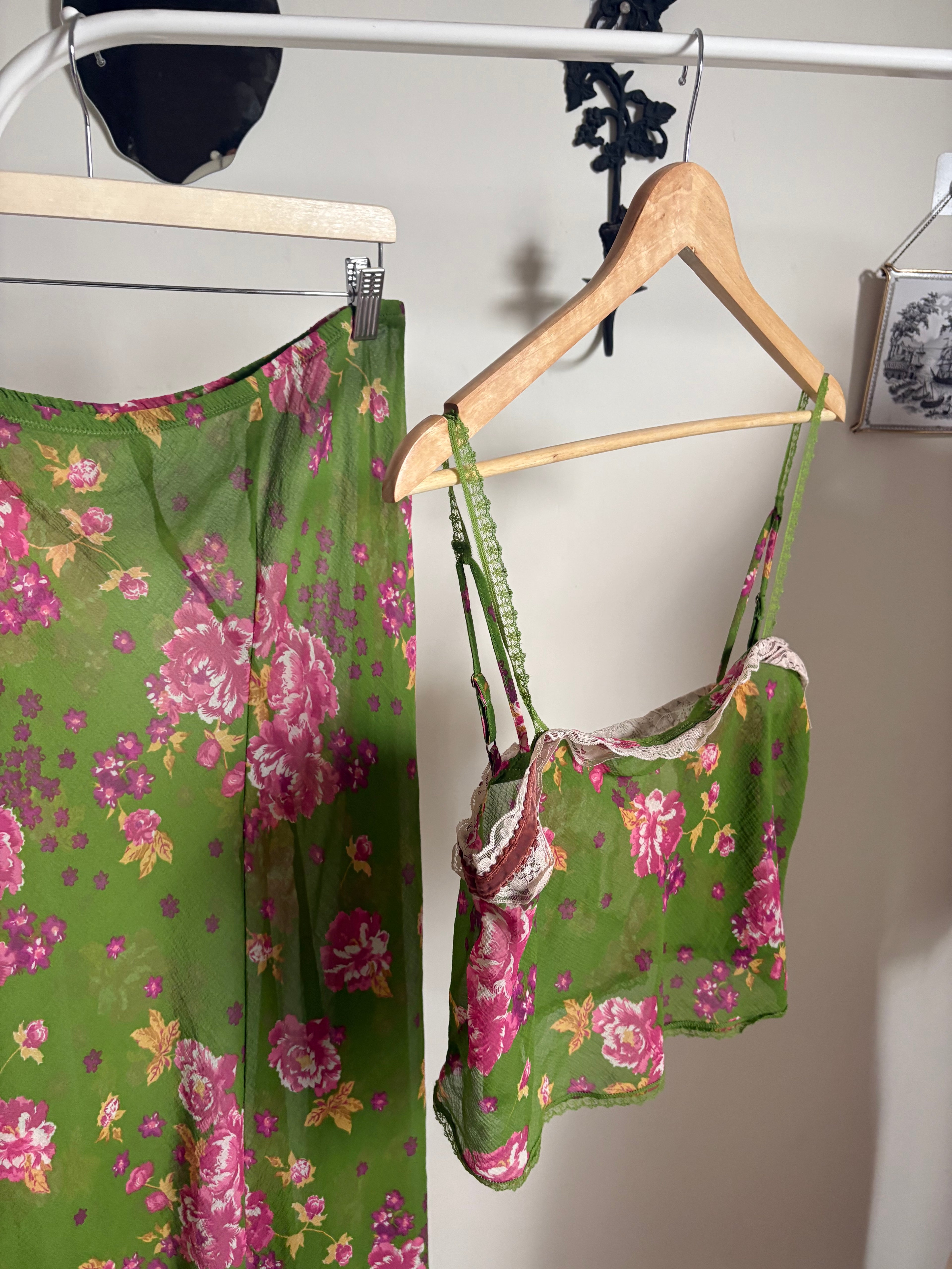 Free people new obsession slip set green