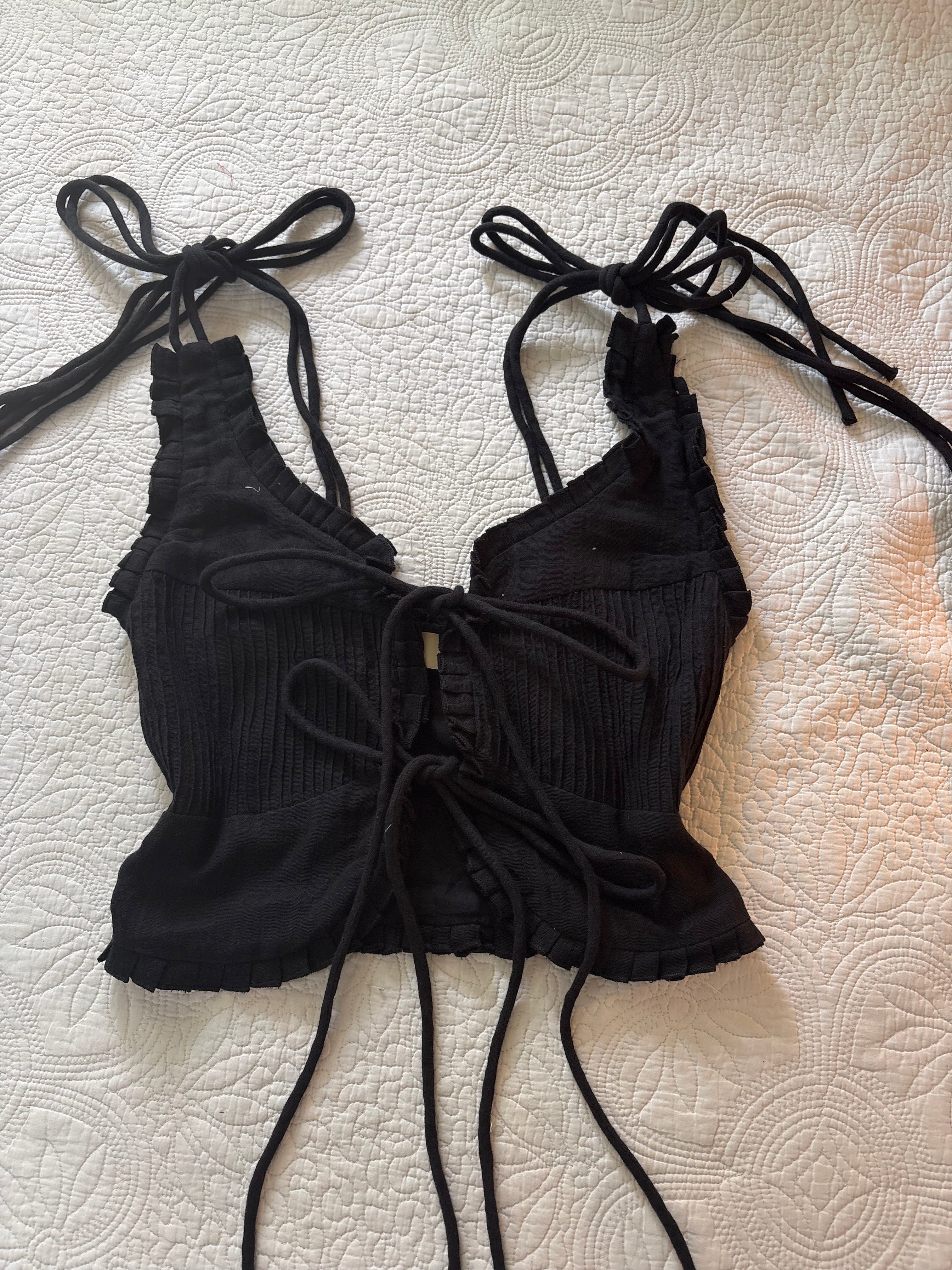 Sands black tie top XS/S