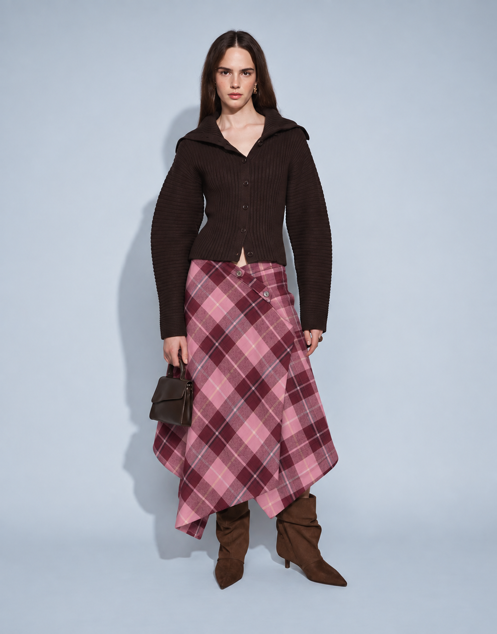 Muse Assembly asymetric button phoebe maxi skirt 26-28”