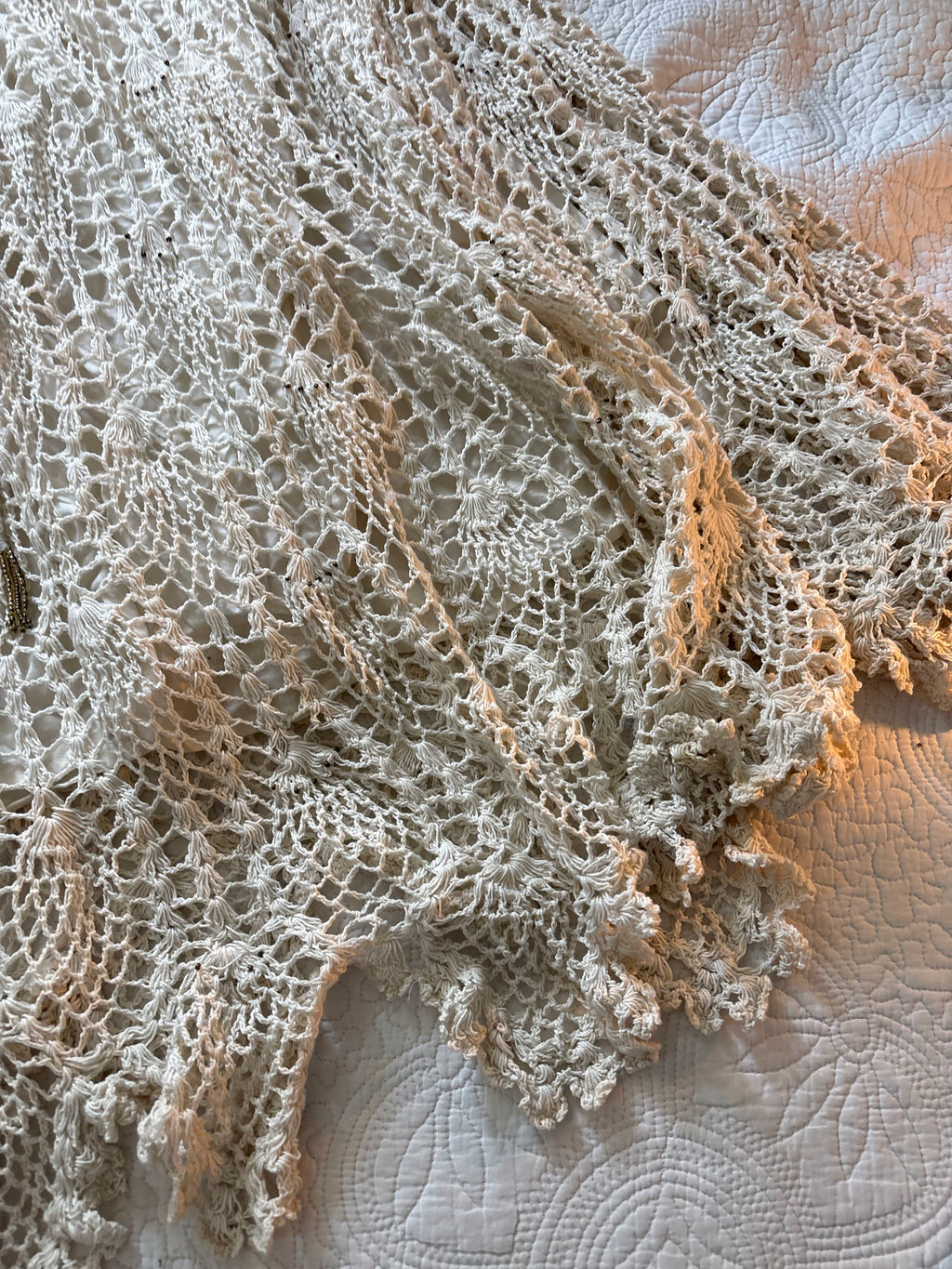 Crochet asymmetrical hem skirt L/XL