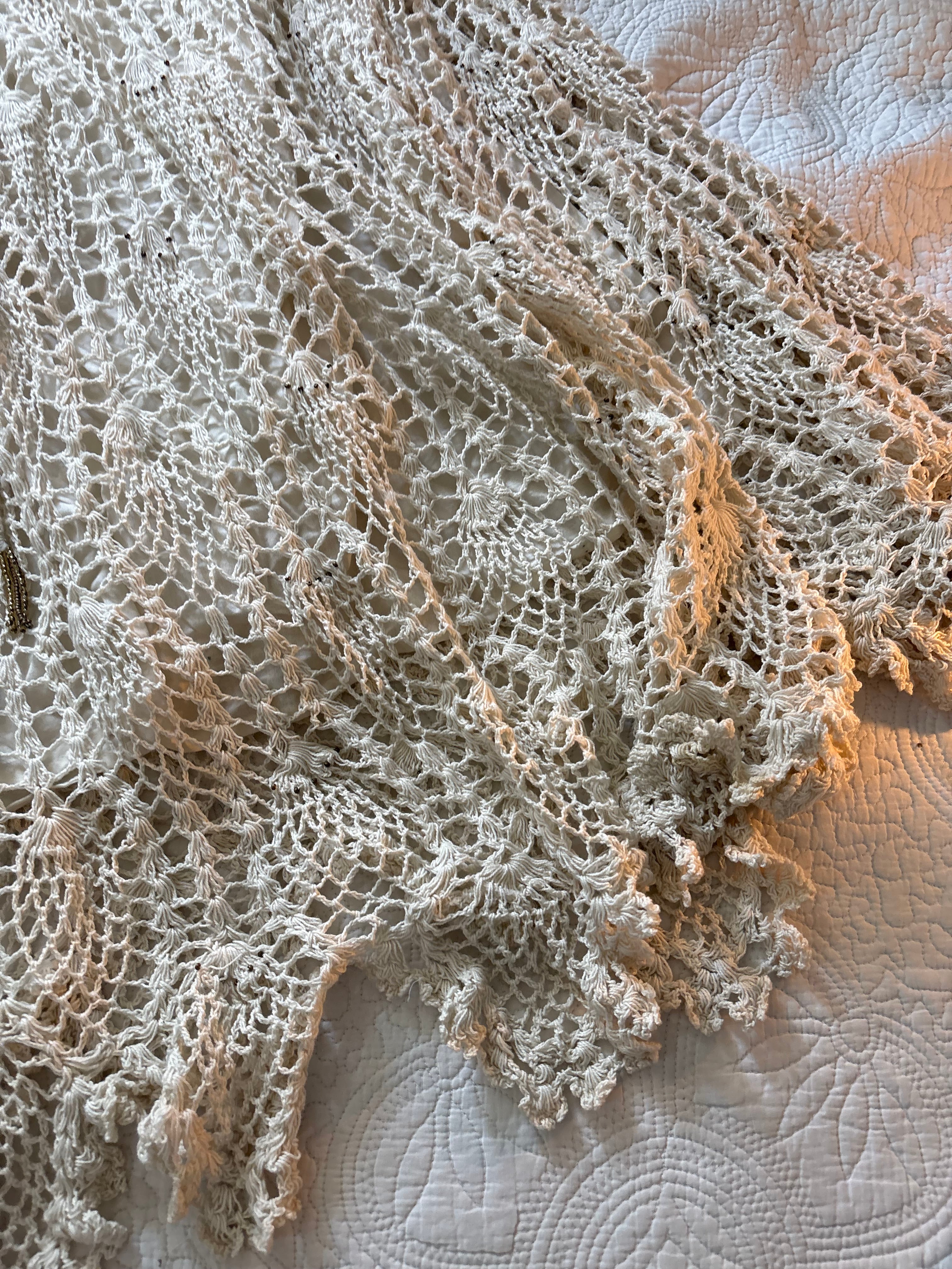 Crochet asymmetrical hem skirt L/XL