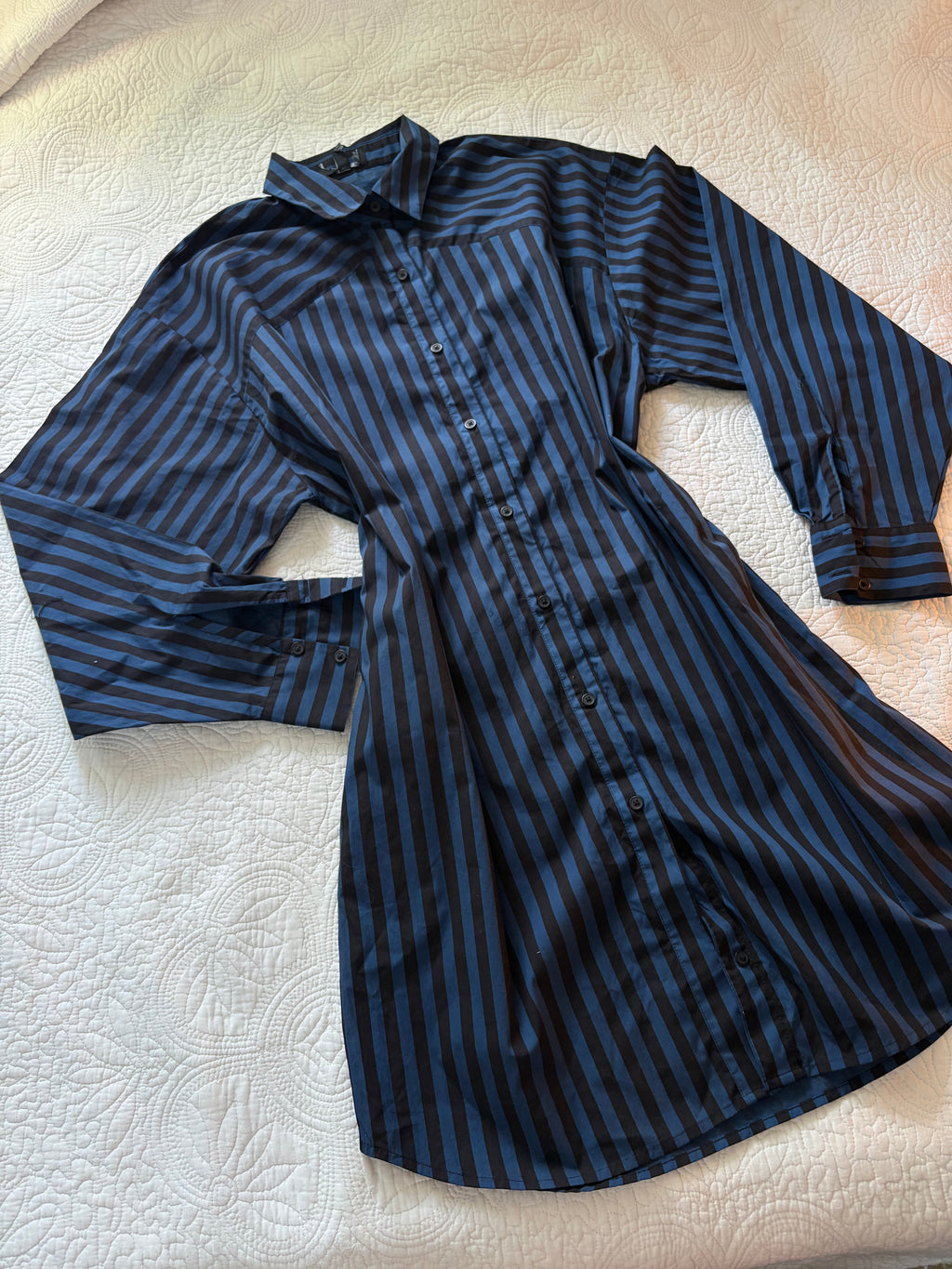 Blue striped mini dress XS/S