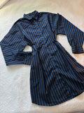 Blue striped mini dress XS/S