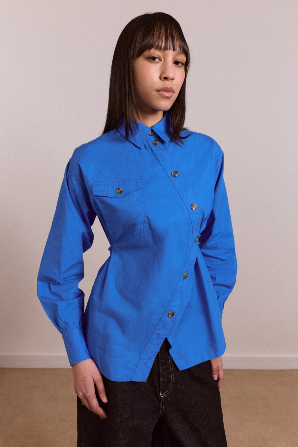 Damson madder Lux Shirt - Blue