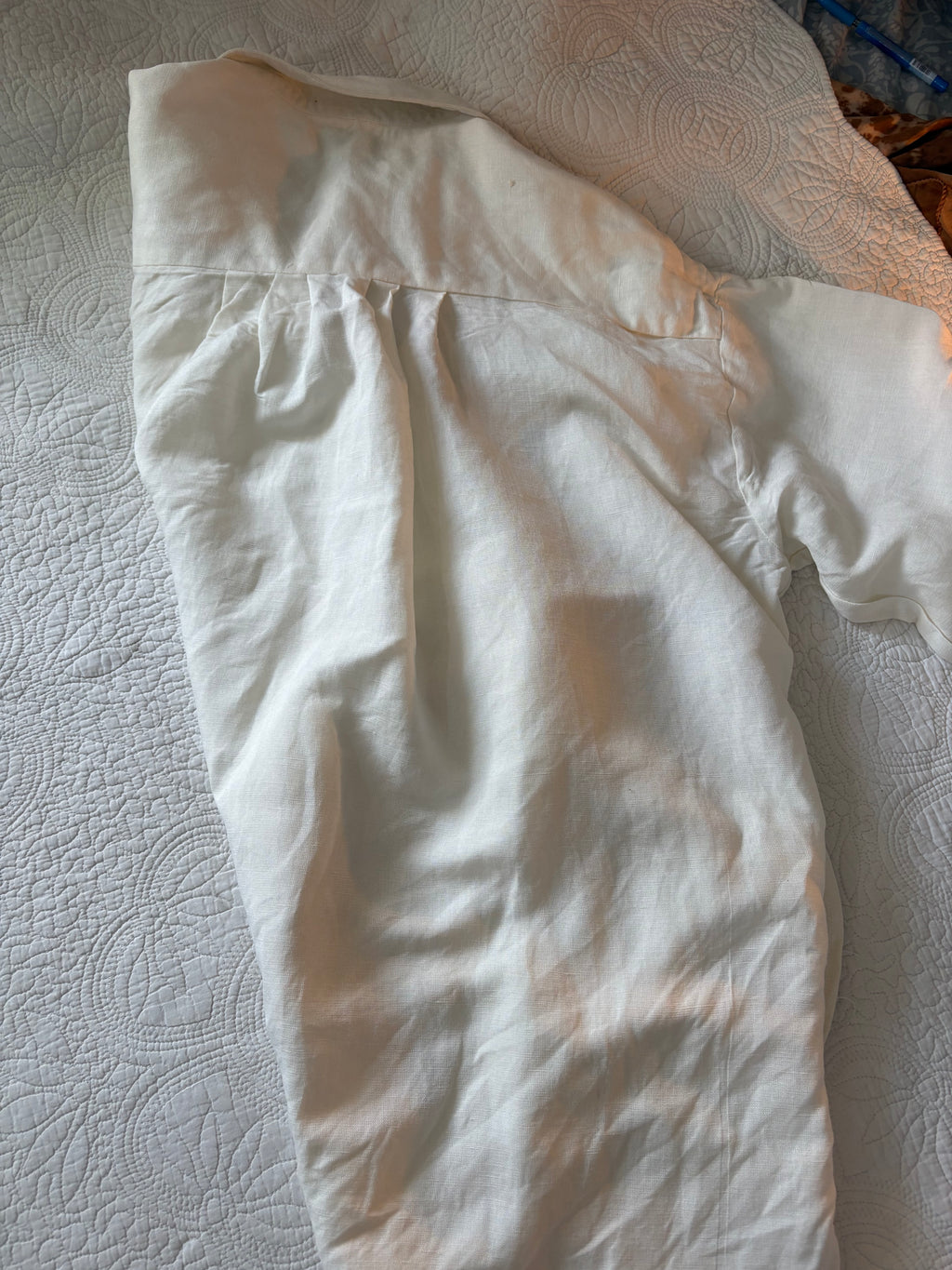 John Lewis off white linen blend shirt L/xL