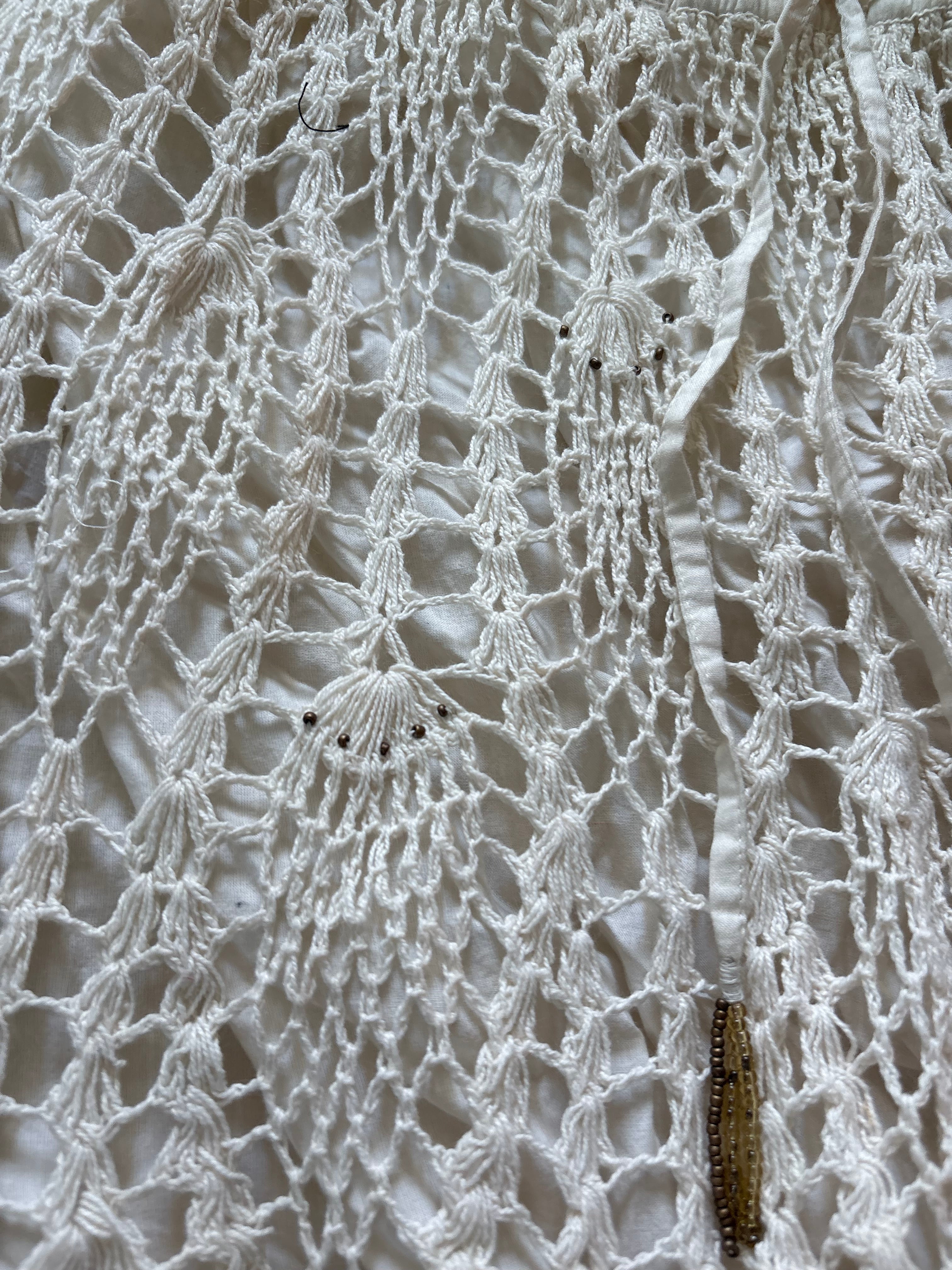 Crochet asymmetrical hem skirt L/XL