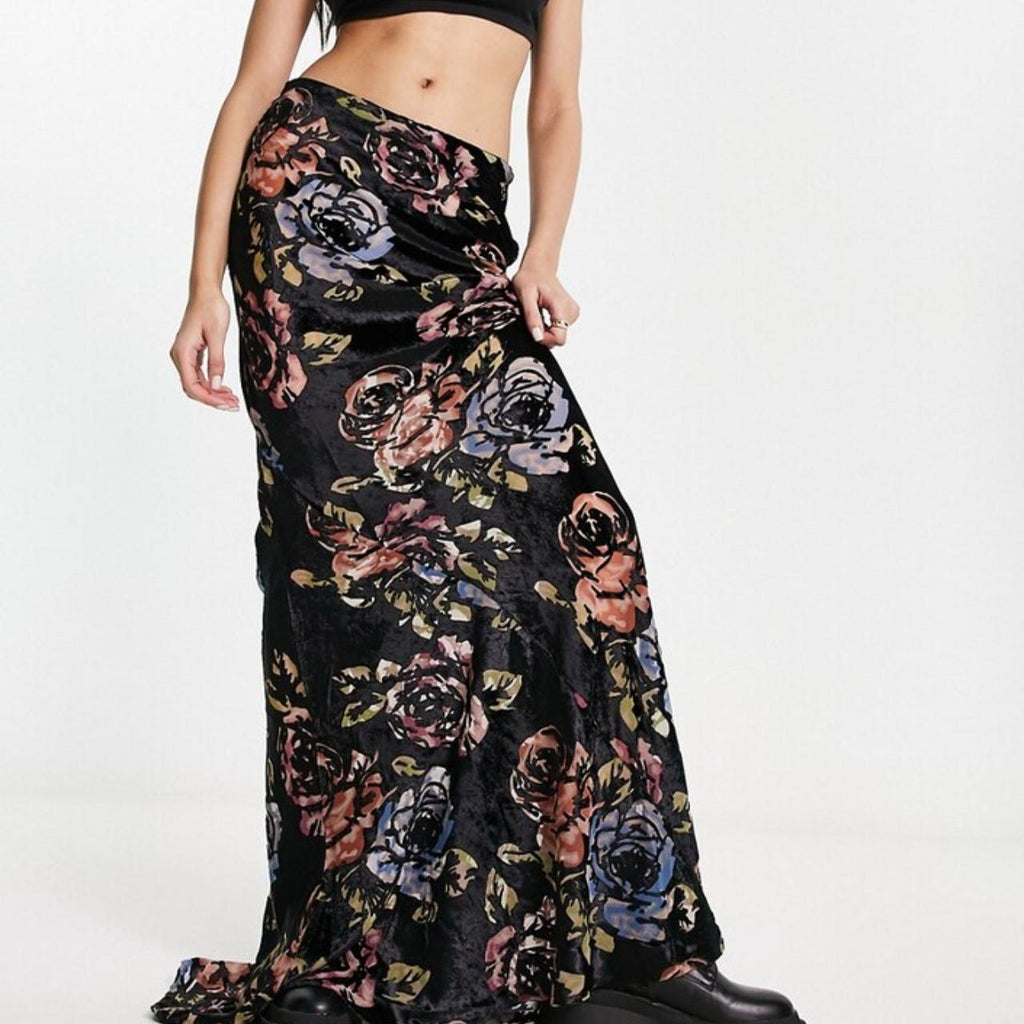 ASOS velvet skirt uk10