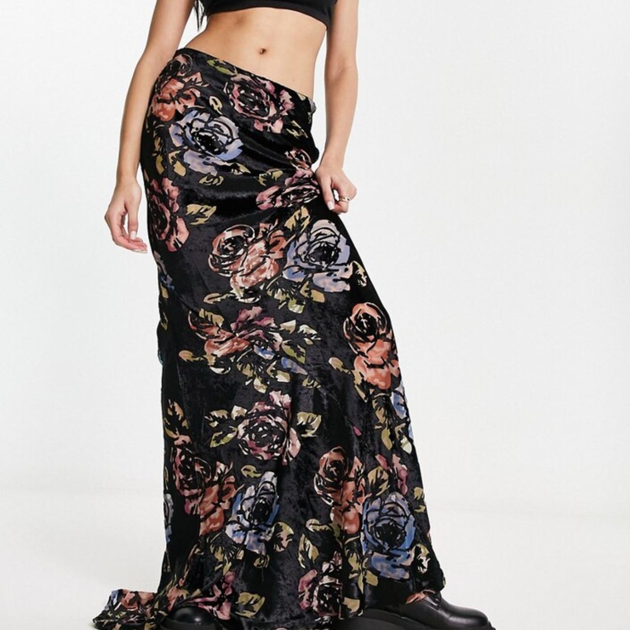 ASOS velvet skirt uk10