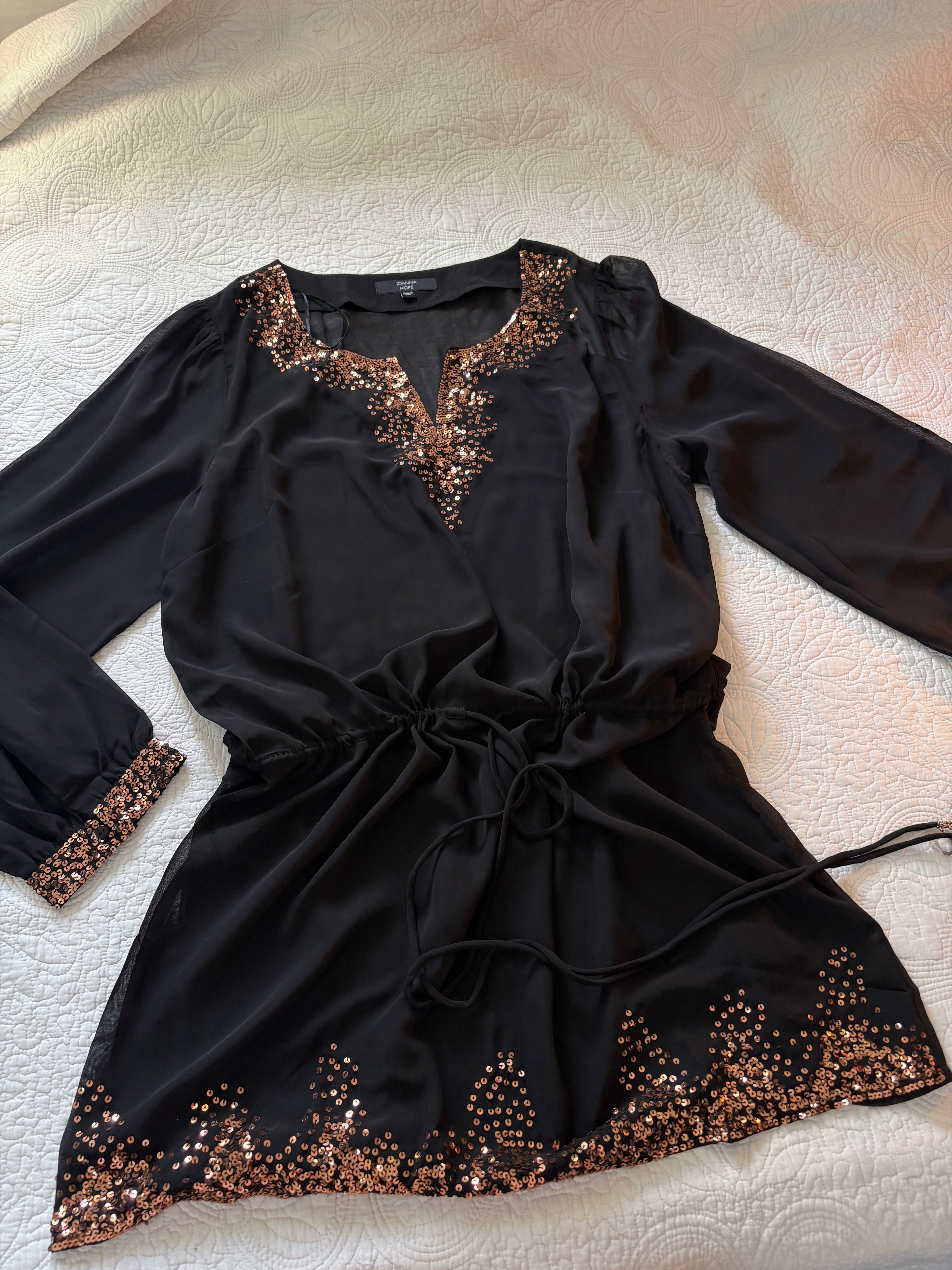 Joanna Hope sheer blouse on M-L
