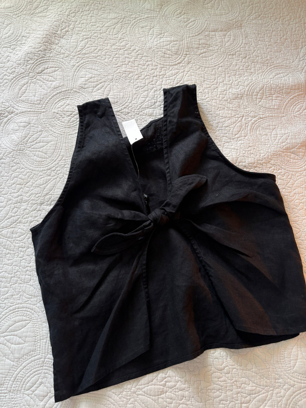 Madewell linen tie top