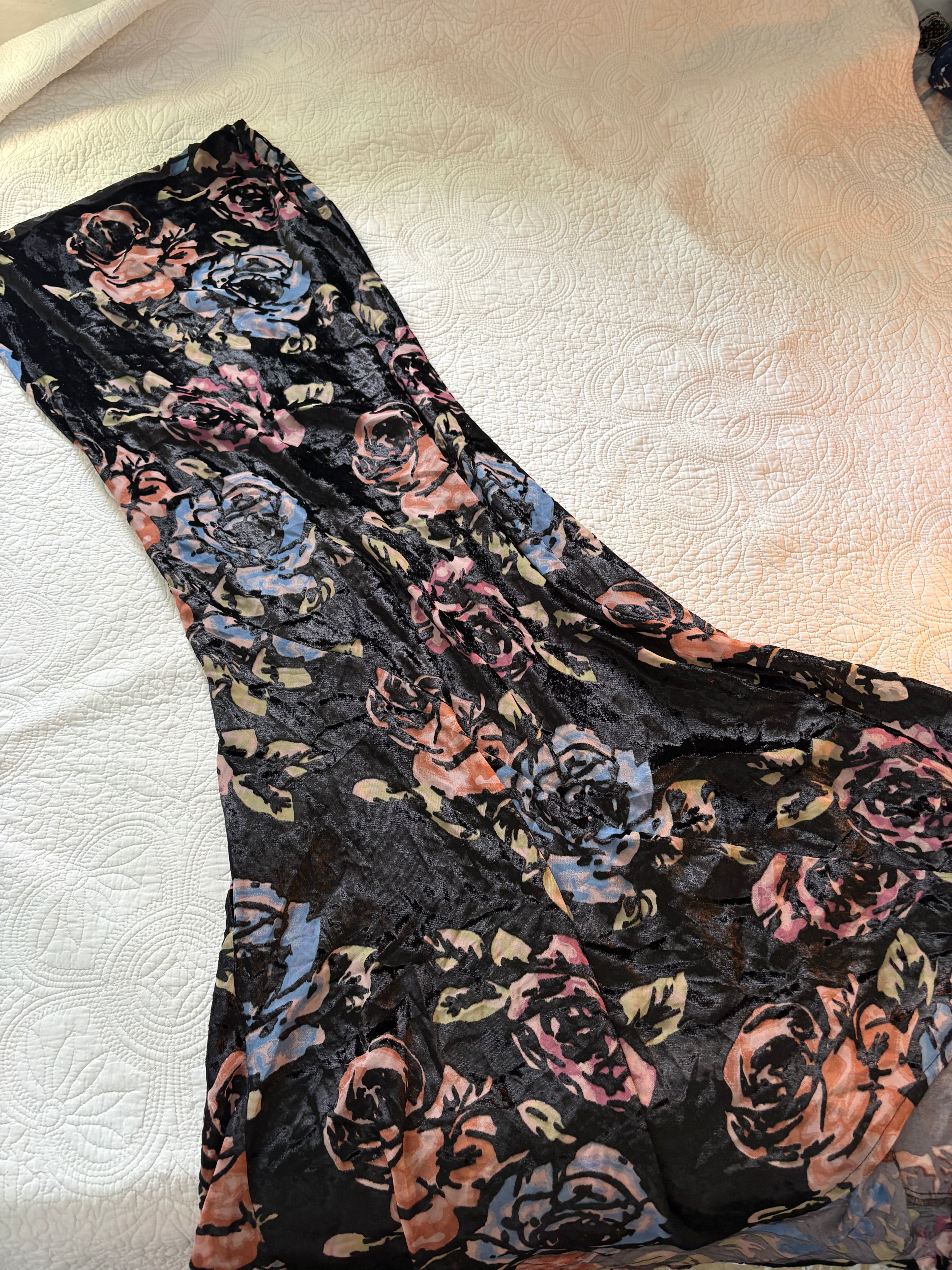 ASOS velvet skirt uk10