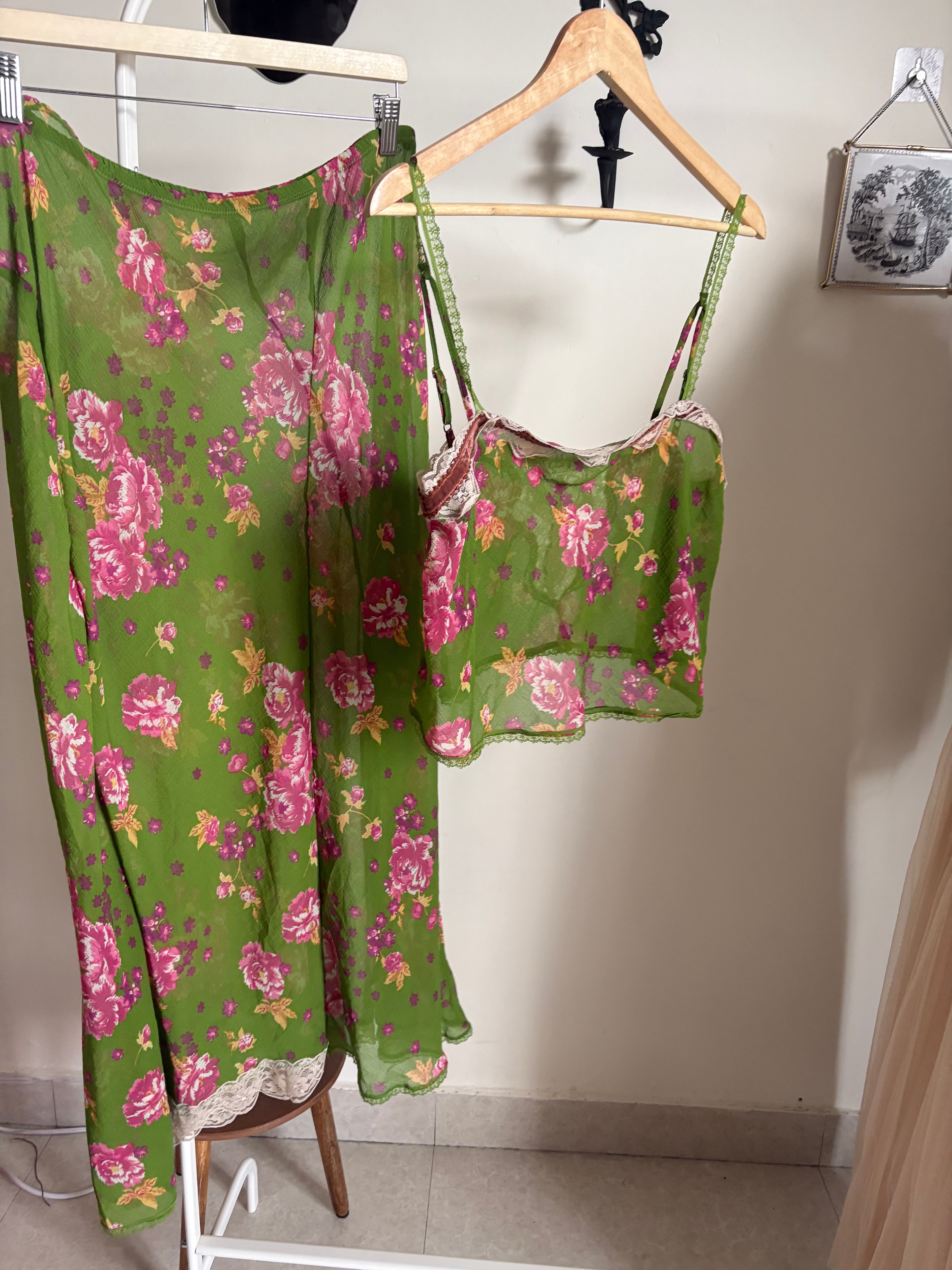 Free people new obsession slip set green