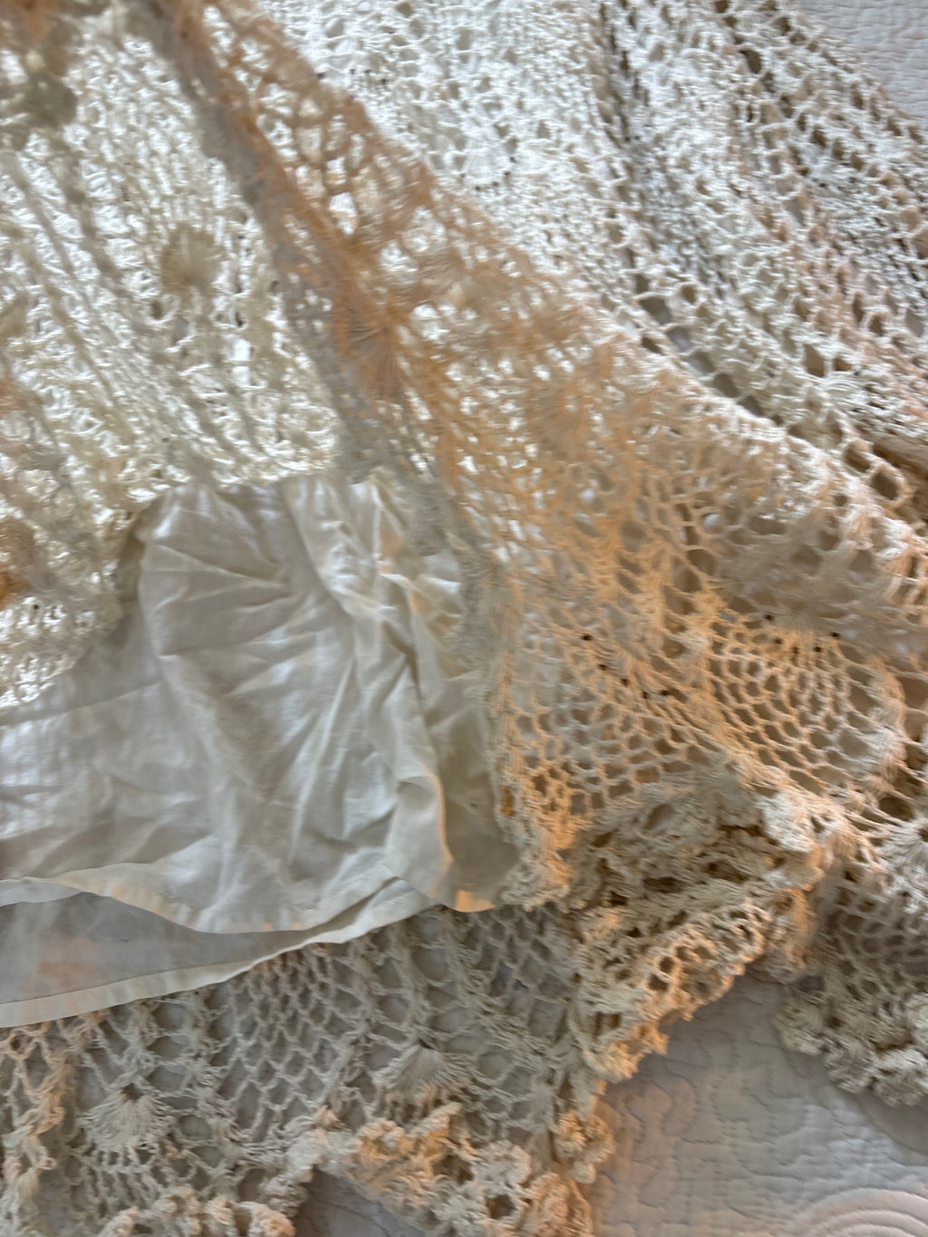 Crochet asymmetrical hem skirt L/XL