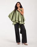 Muse Assembly ruffle cape frances top  UK 10