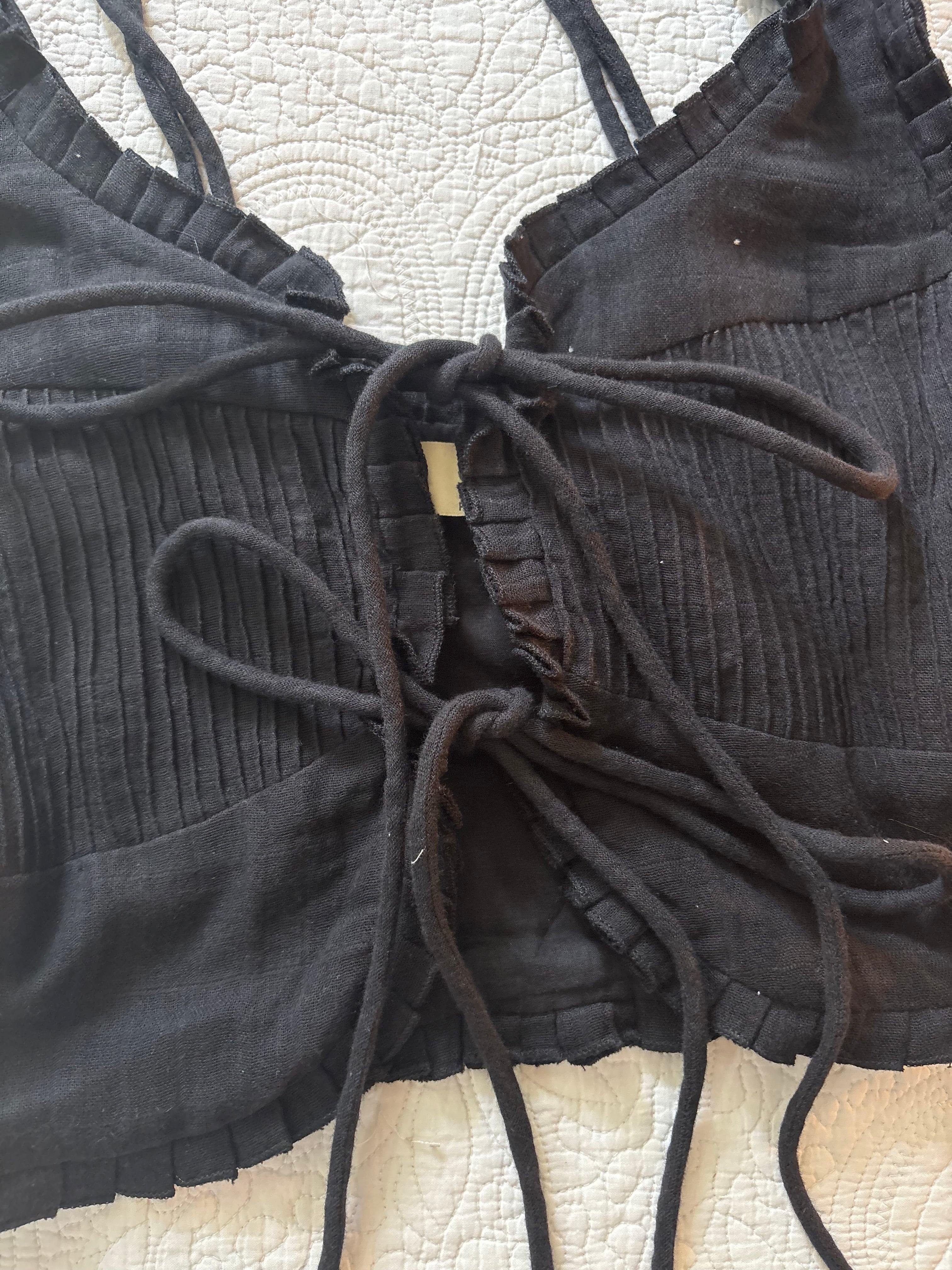 Sands black tie top XS/S