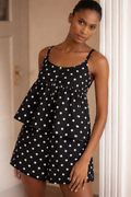 The Great. Sleep Top and shorts Black