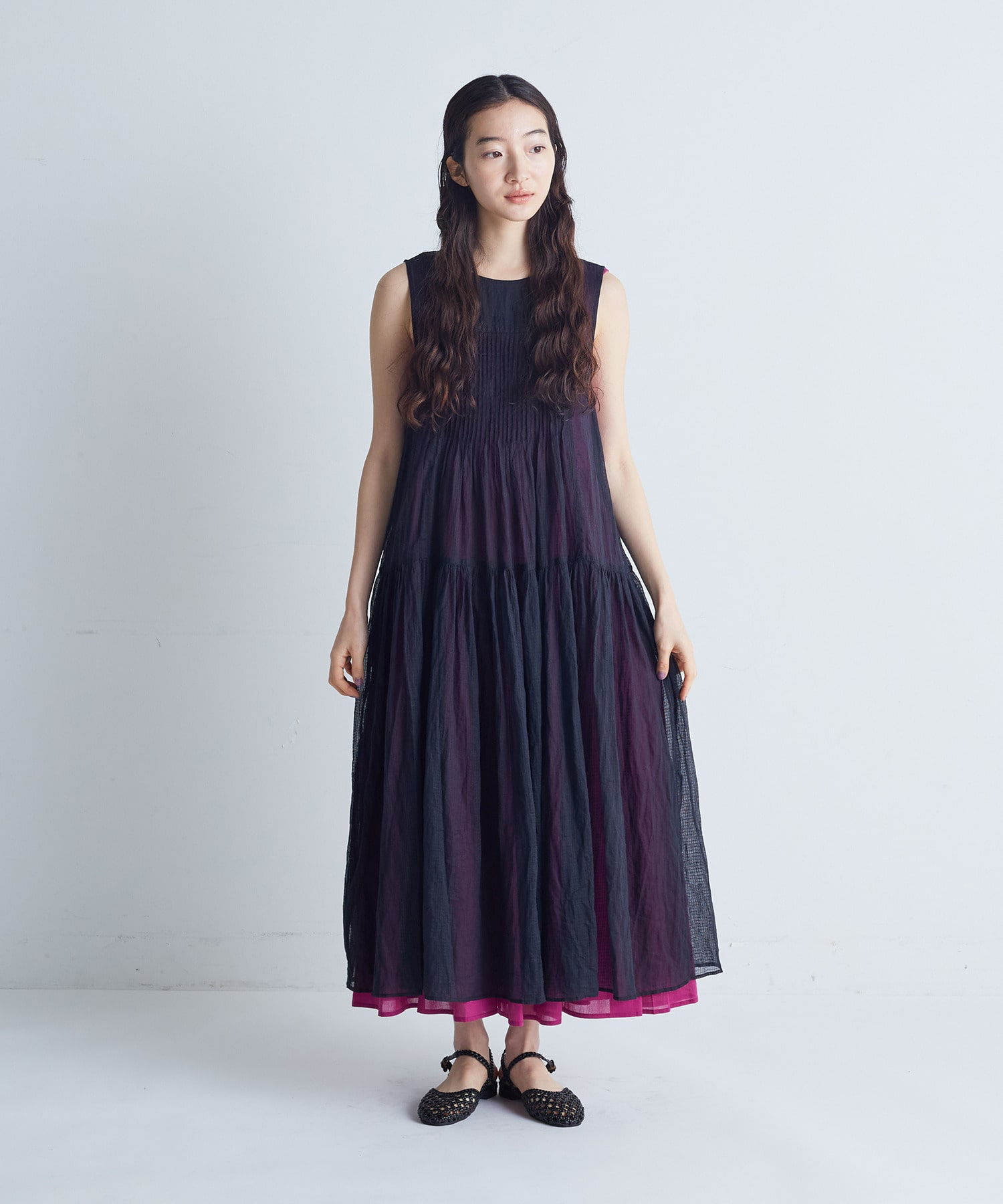 congés payés Japan Sheer layer dress FS