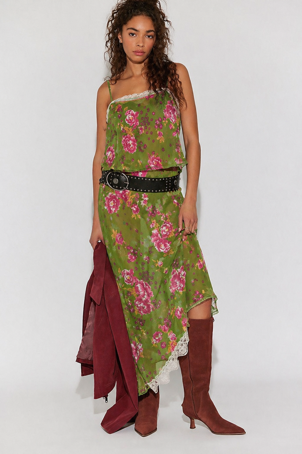 Free people new obsession slip set green