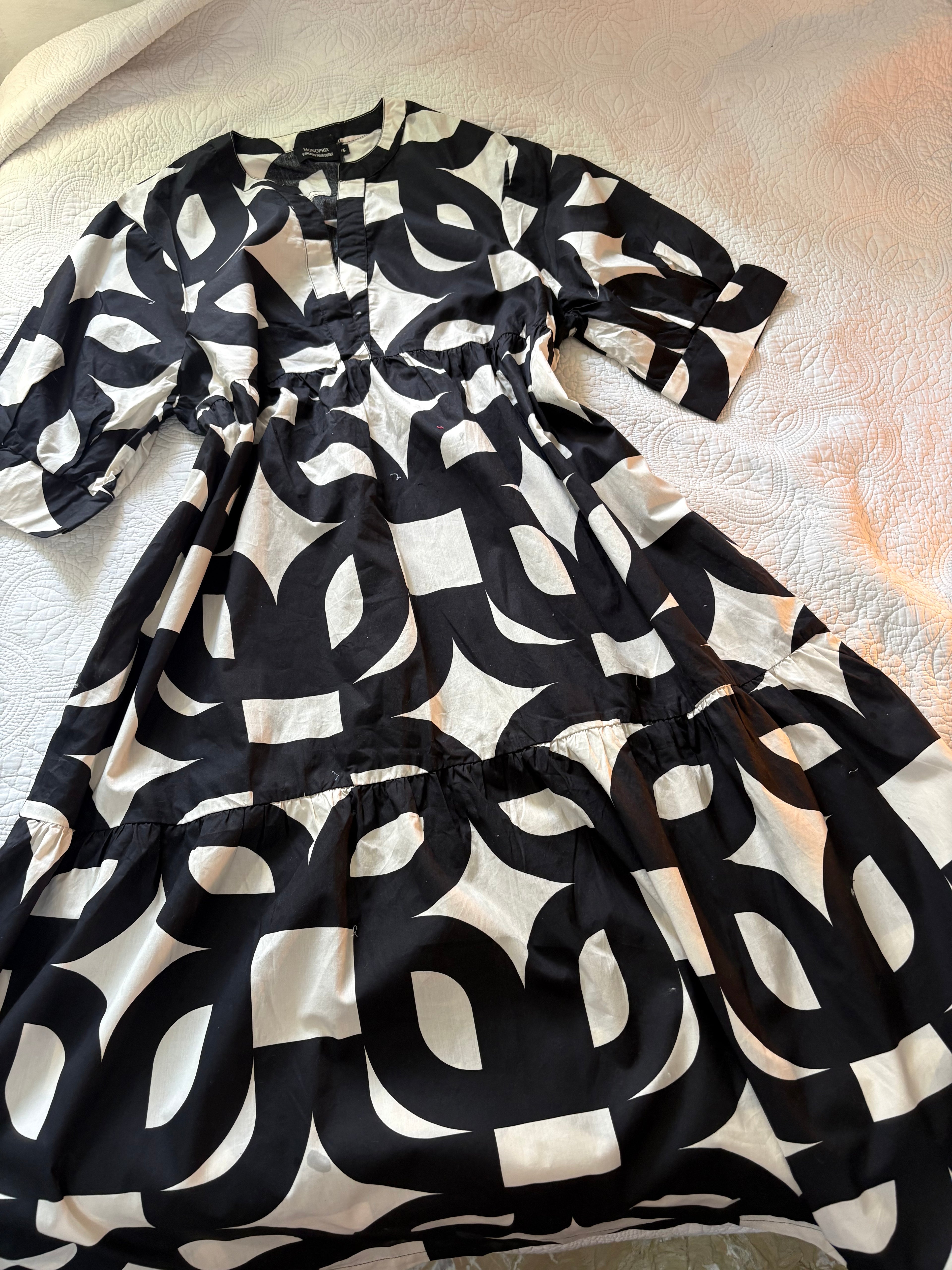 Monoprix robe de jour dress XL
