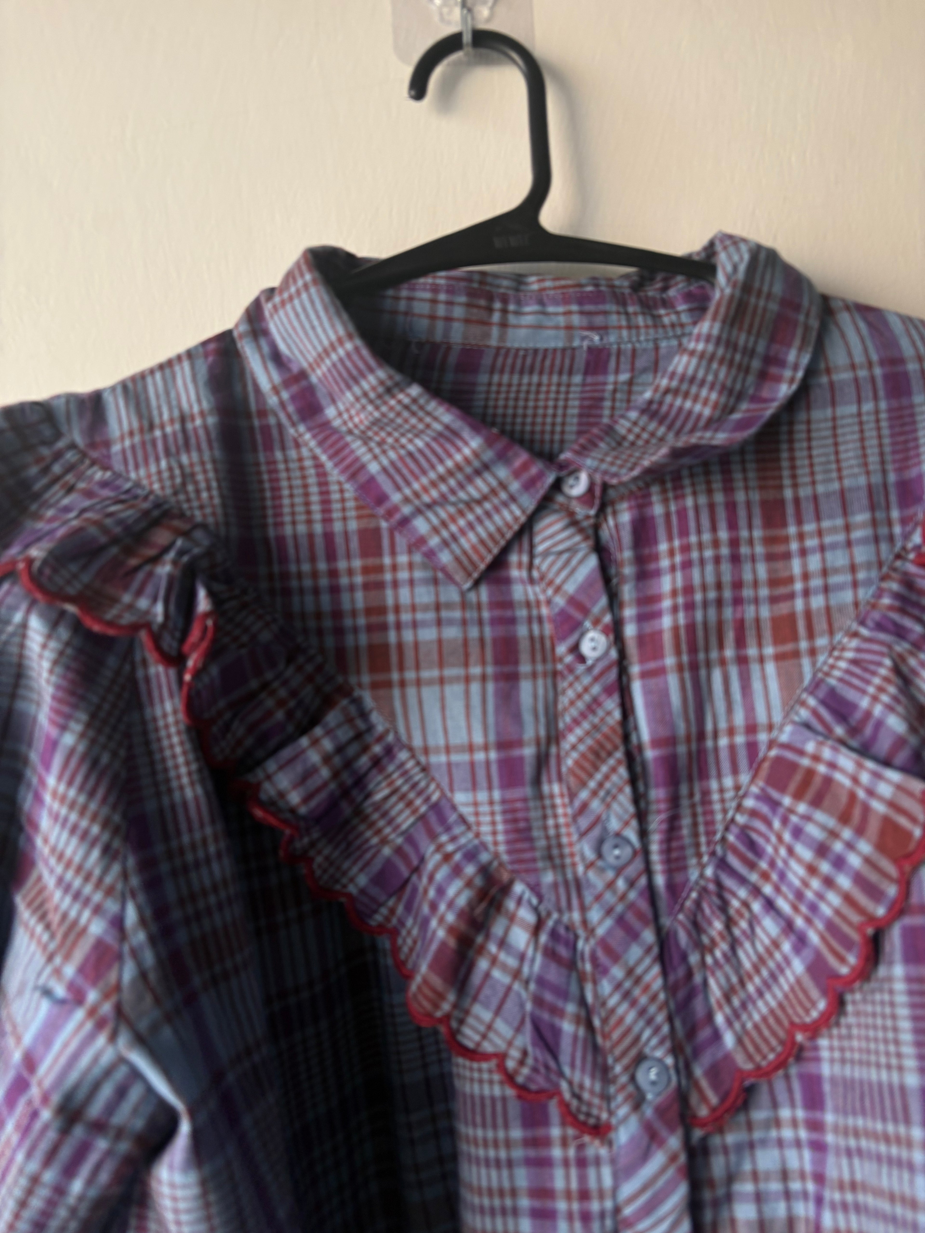 THE TINY BIG SISTER RUFFLE TOP XL