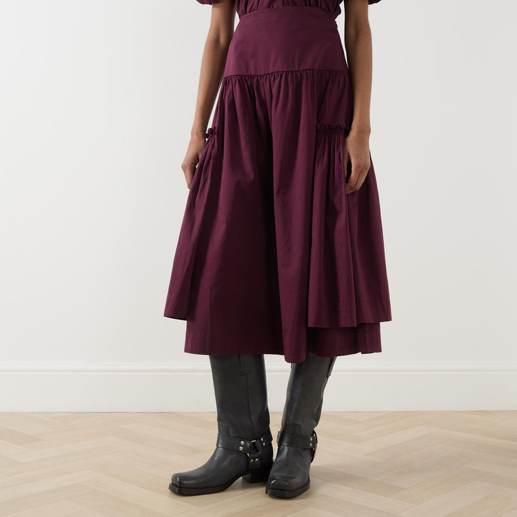Damson madder Berta skirt 30”