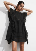 & other stories embroidered ruffle dress S