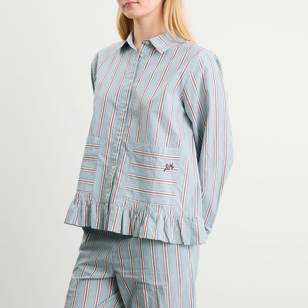DAMSON MADDER Frill Florie PJ SHIRT UK 12