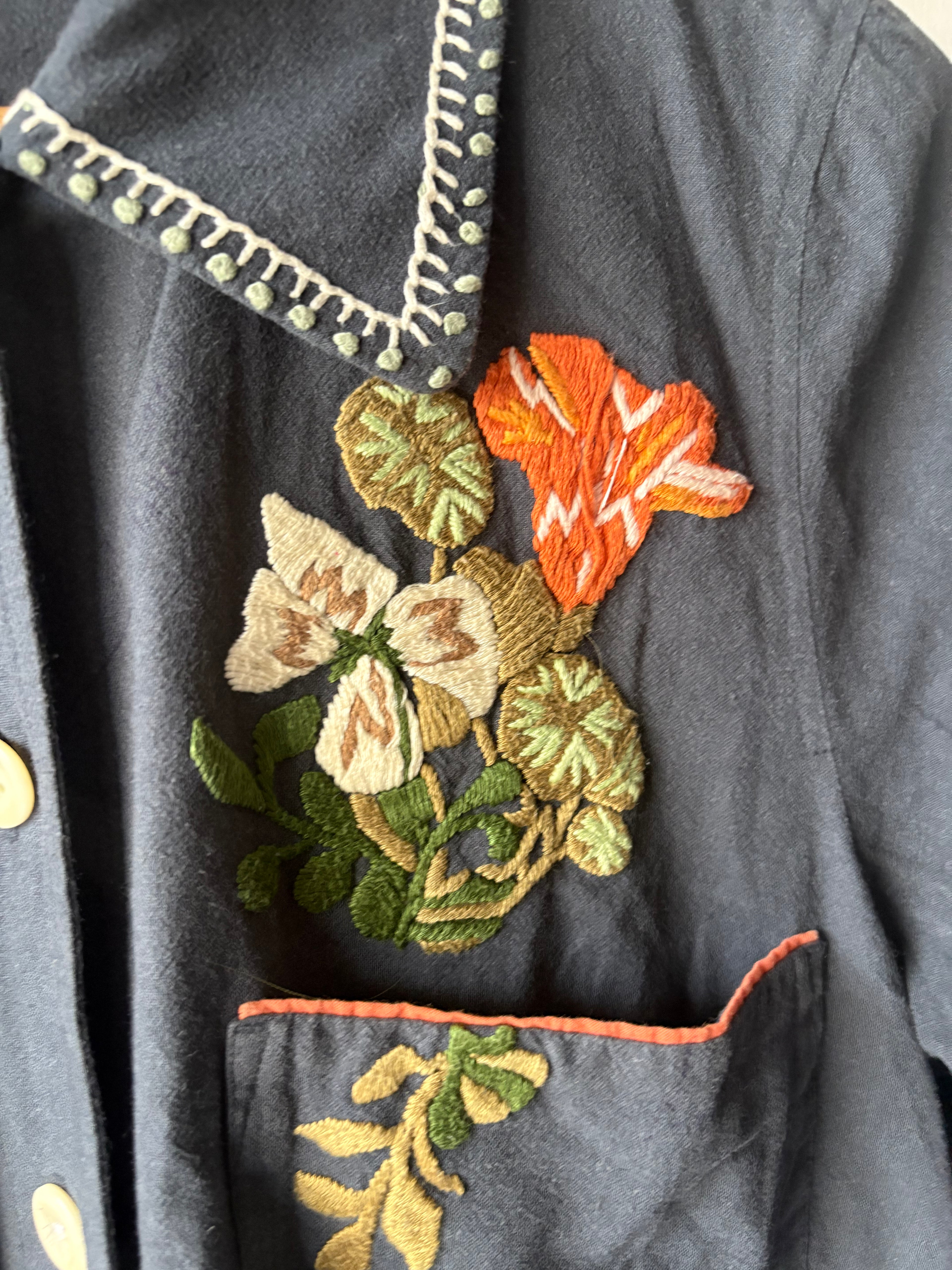 TOAST FLORAL EMBROIDERED DRESS
