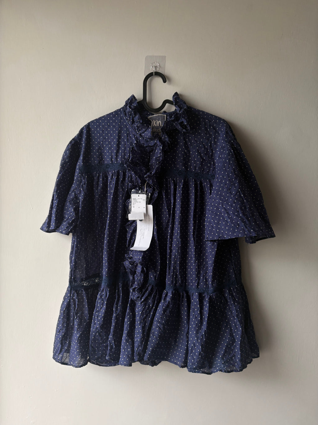 studio CLIP "Kin." BLUE DOTS SET OF 2 TOPS FS