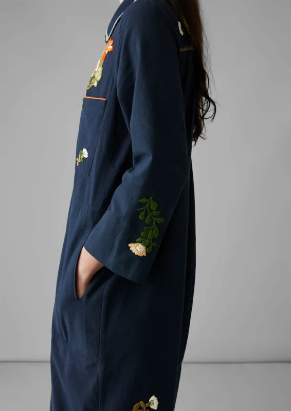TOAST FLORAL EMBROIDERED DRESS