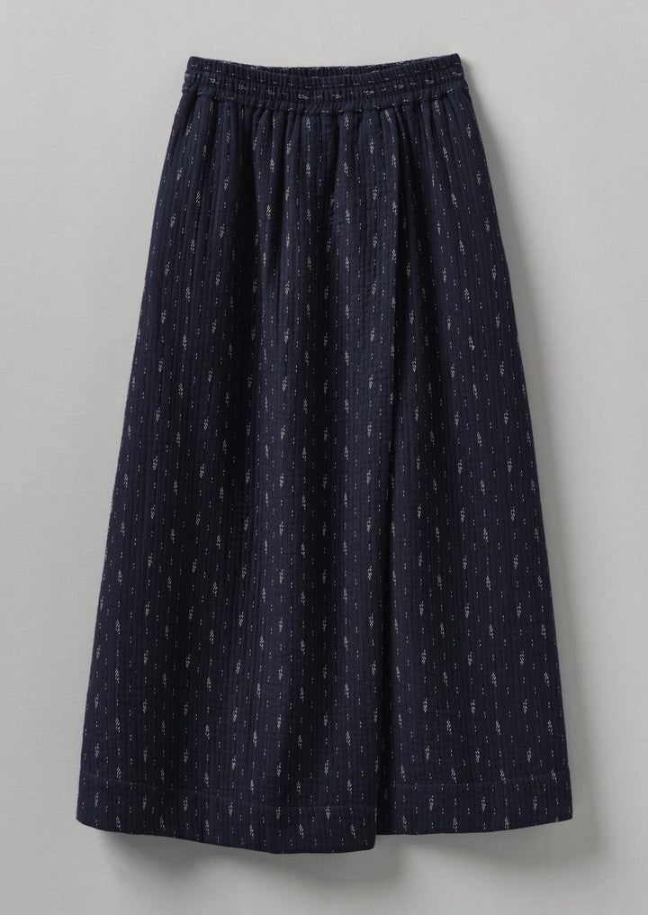 TOAST Dobby Stitch Cotton Skirt