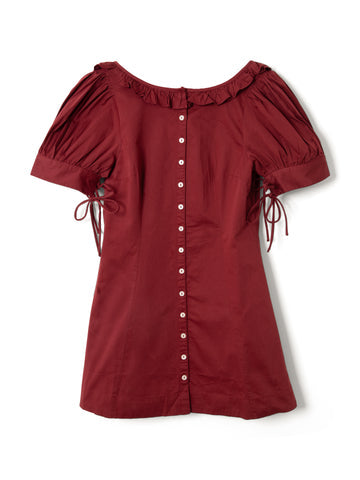 Damson Madder ANKE MINI DRESS RED PEAR