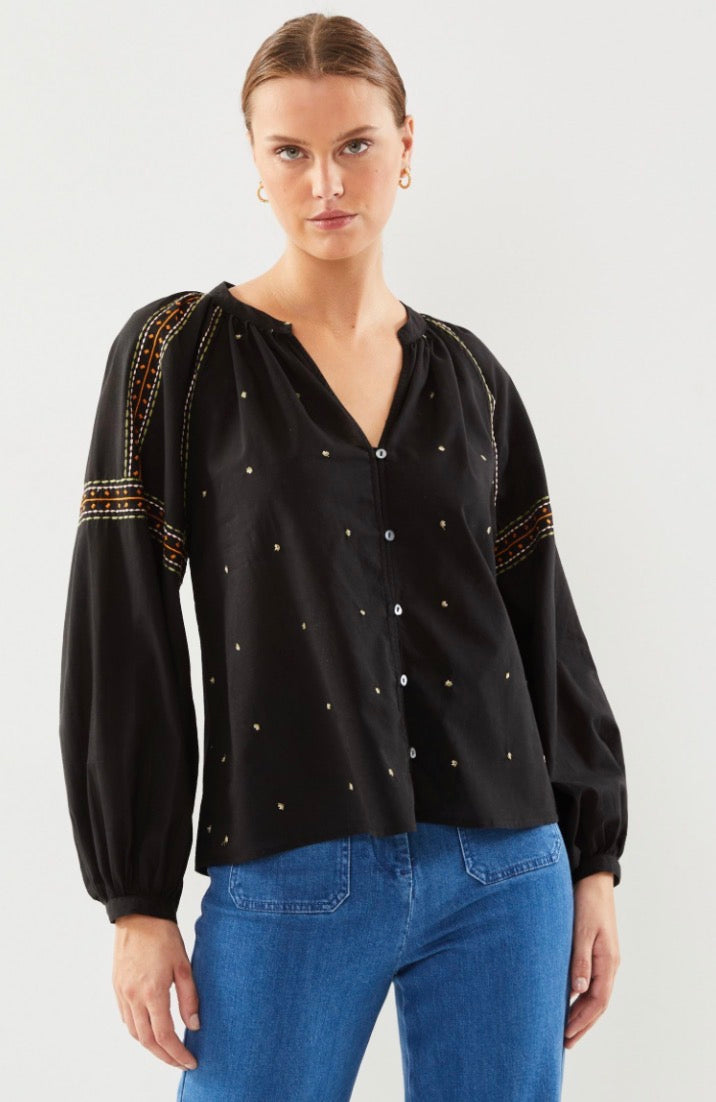 La Petite Etoile Women's Sloane Blouse – Black S
