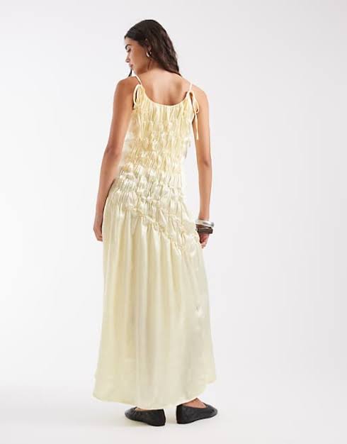 Muse Assembly Amelia gathered detail maxi dress M