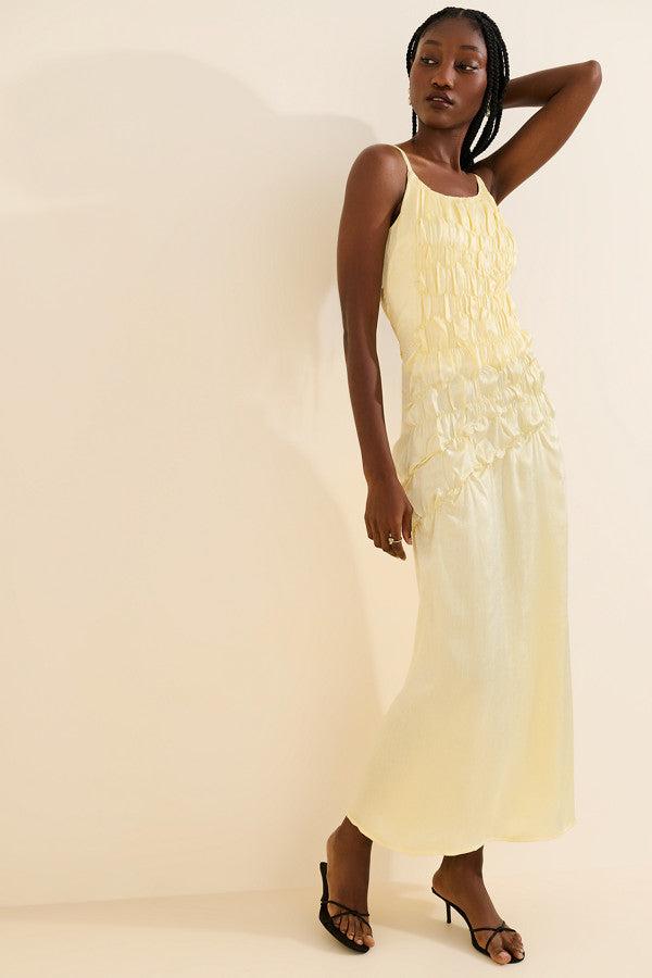 Muse Assembly Amelia gathered detail maxi dress M