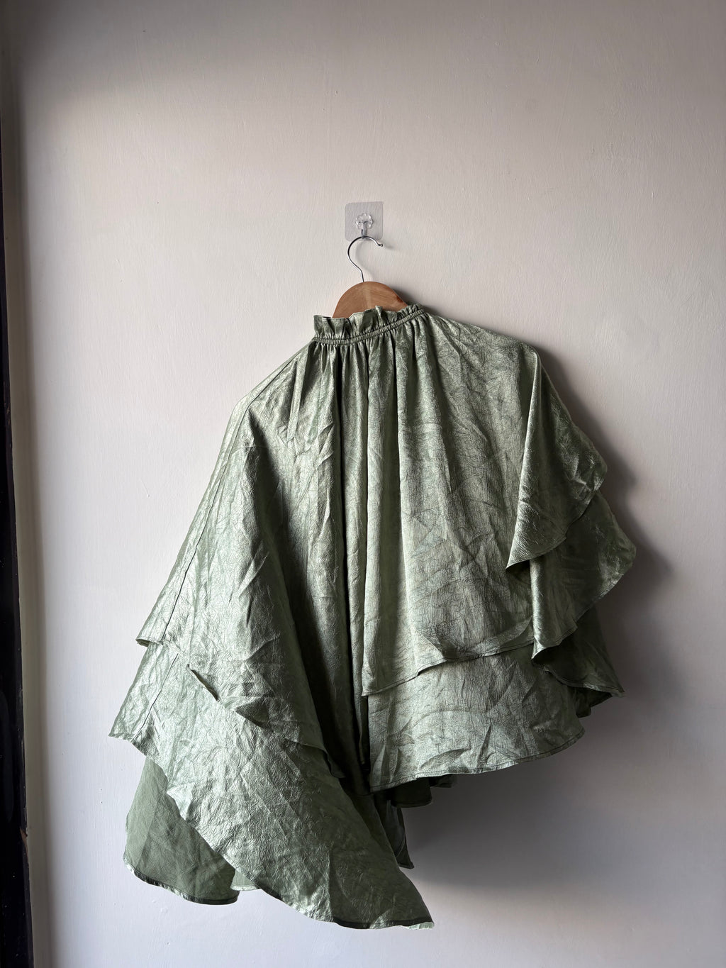 Muse Assembly ruffle cape frances top  UK 10