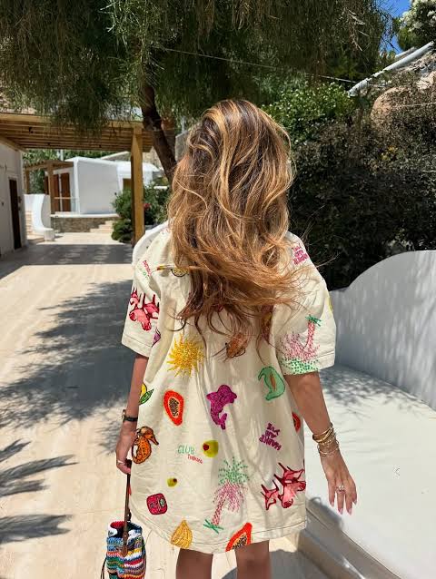 Harper And Yve TESSA-DR Pattern Blouse Dress Multi S