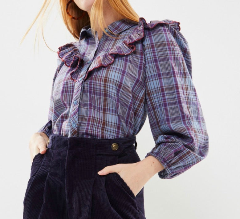 THE TINY BIG SISTER RUFFLE TOP XL