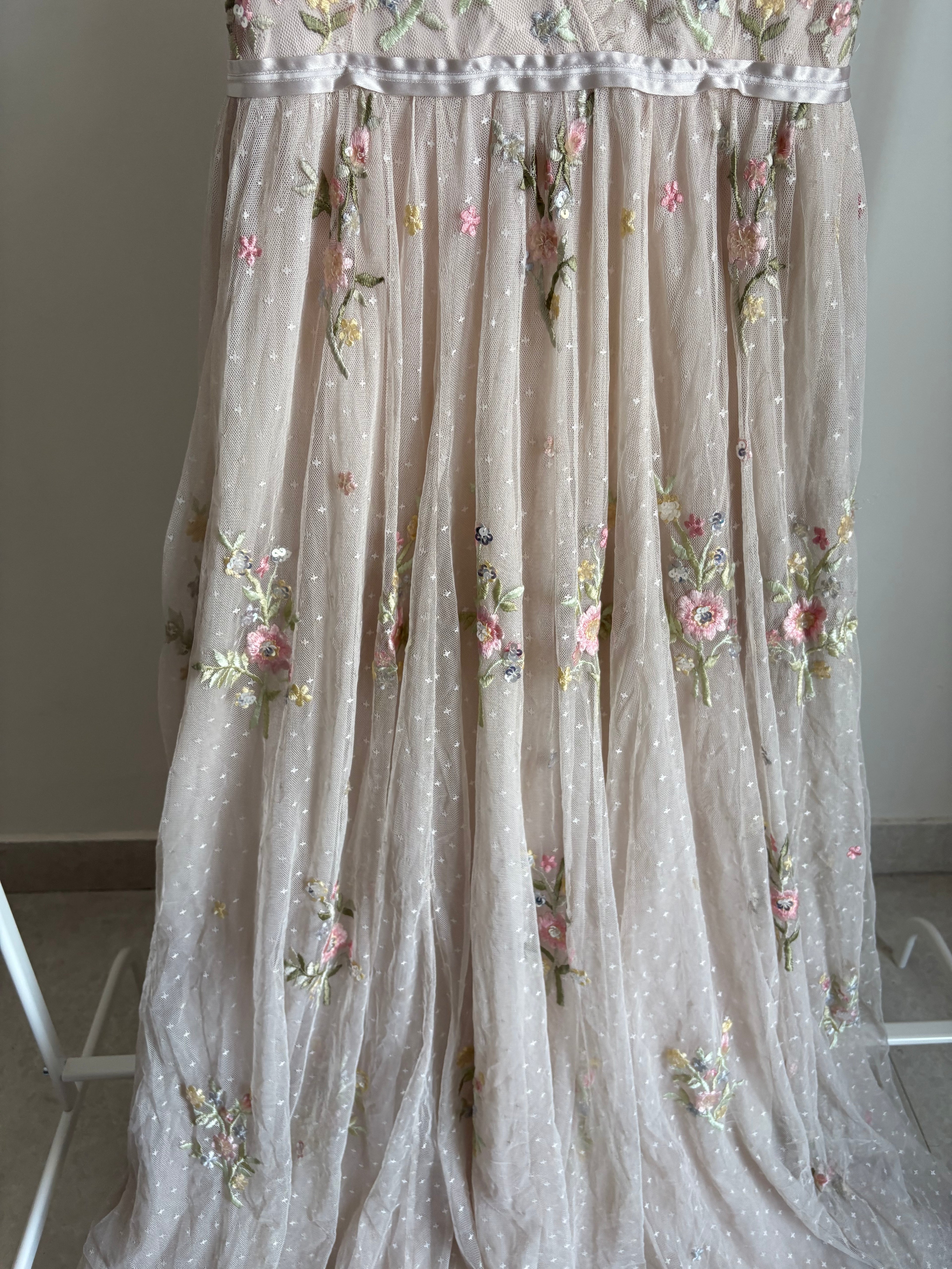 NEEDLE & THREAD Petunia Sequin Gown UK 10
