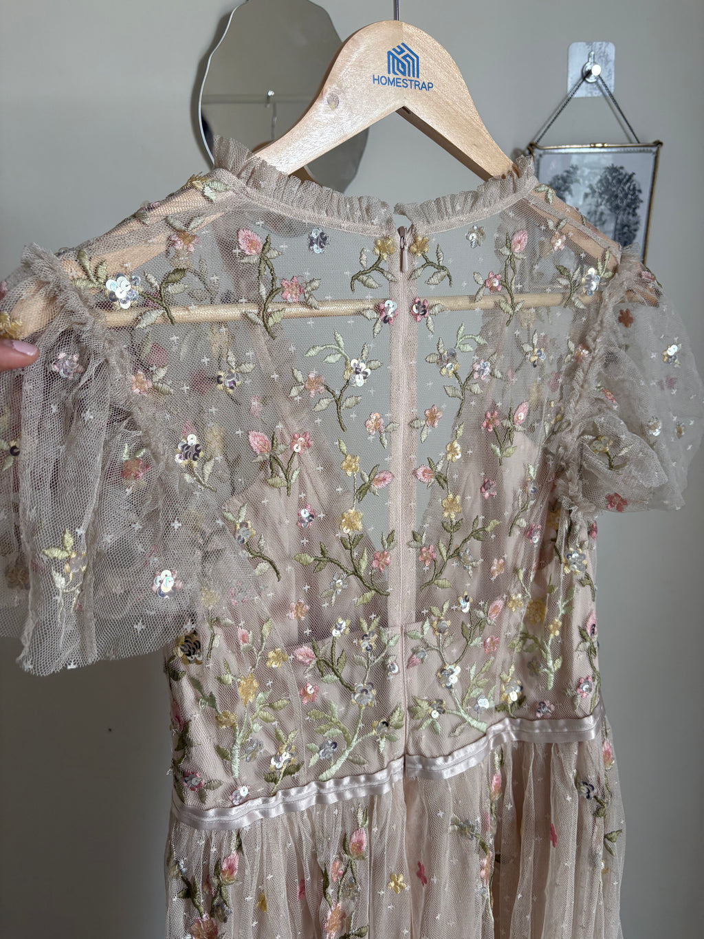 NEEDLE & THREAD Petunia Sequin Gown UK 10
