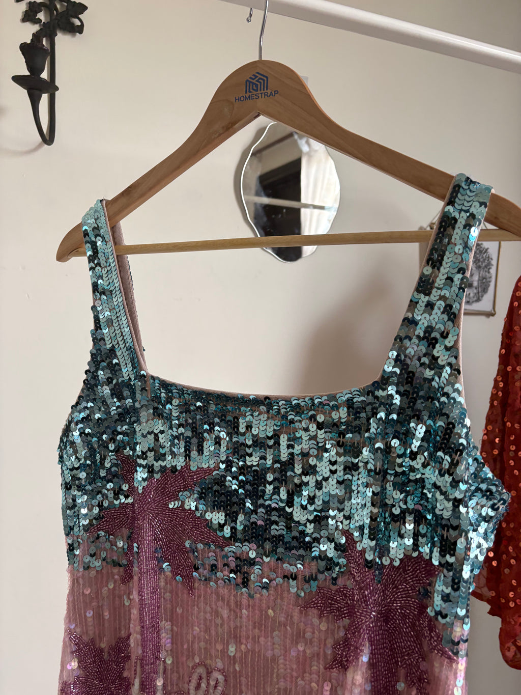 River Island Pink Year Zero Hollywood Embellished Dress XL